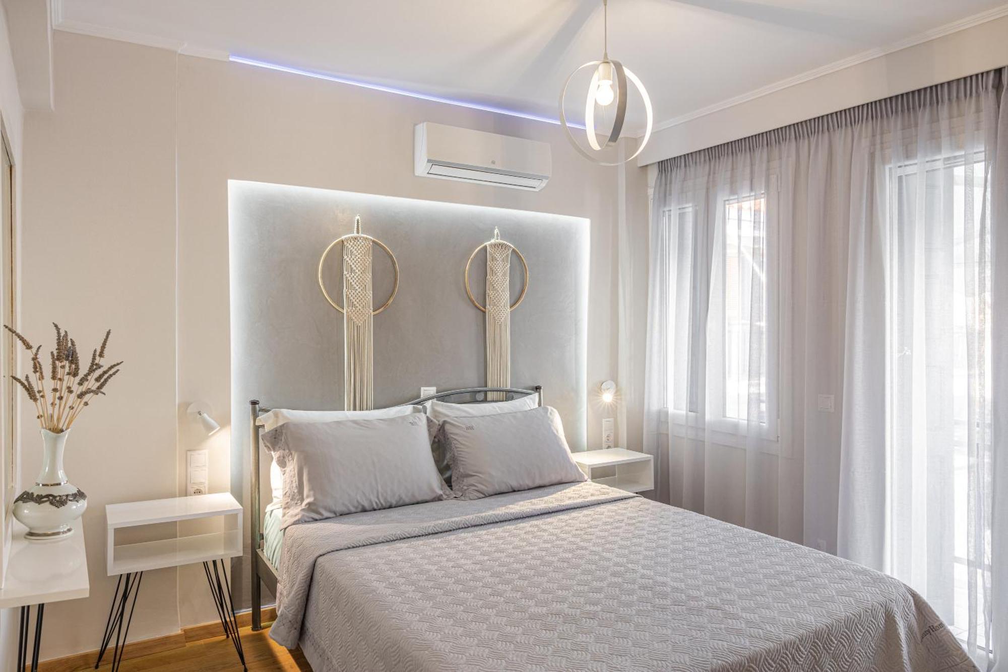 Pythagorio Blue Street Apartment With Balcony Exterior photo